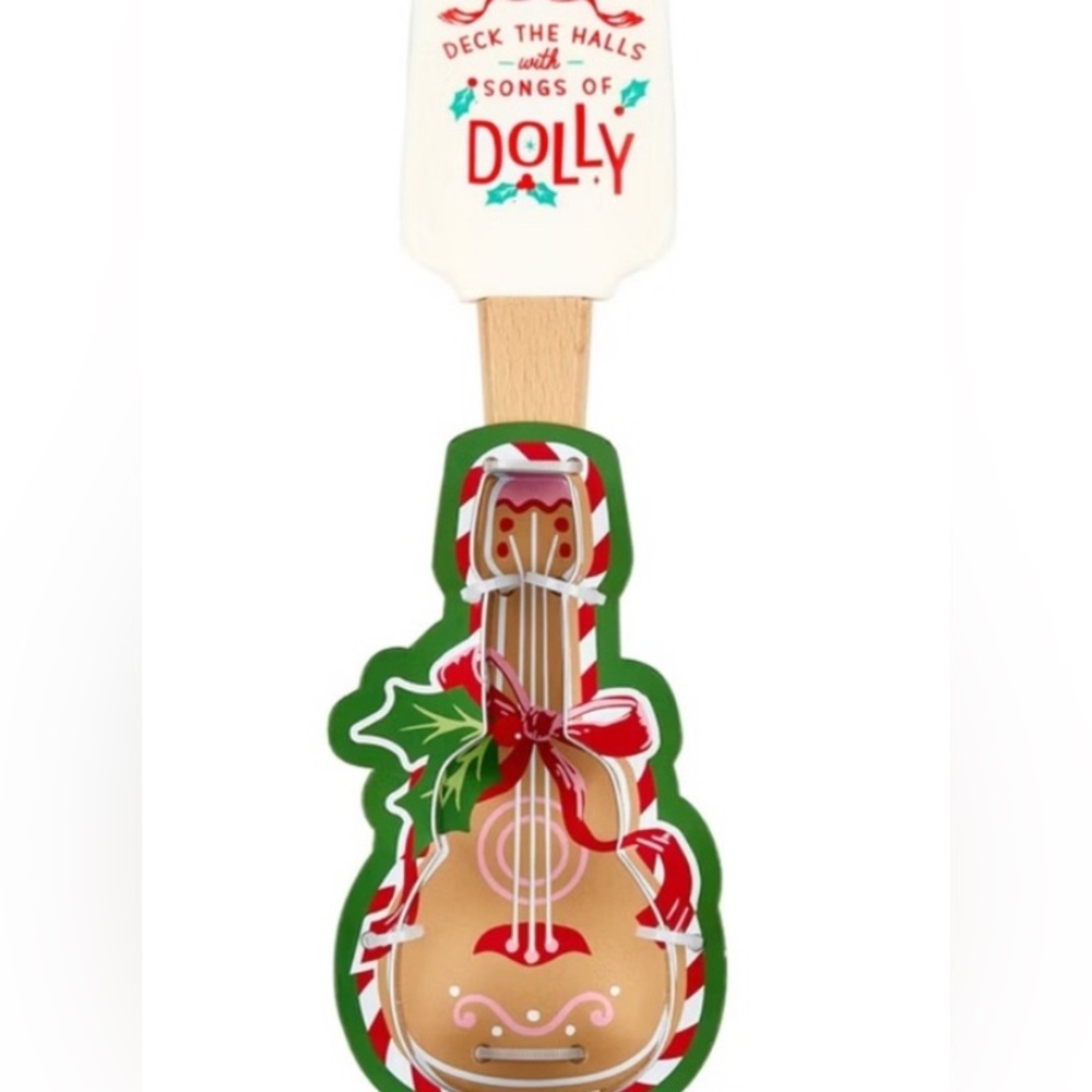 DOLLY PARTON Holiday Guitar Silicone Spatula
